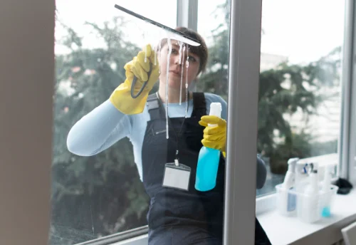 Nettoyage de vitres intérieures et extérieures à Vendat